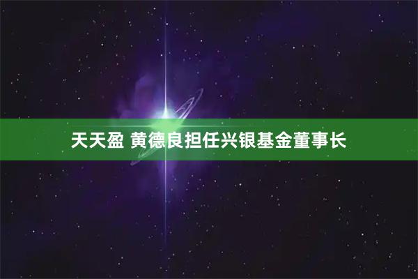 天天盈 黄德良担任兴银基金董事长